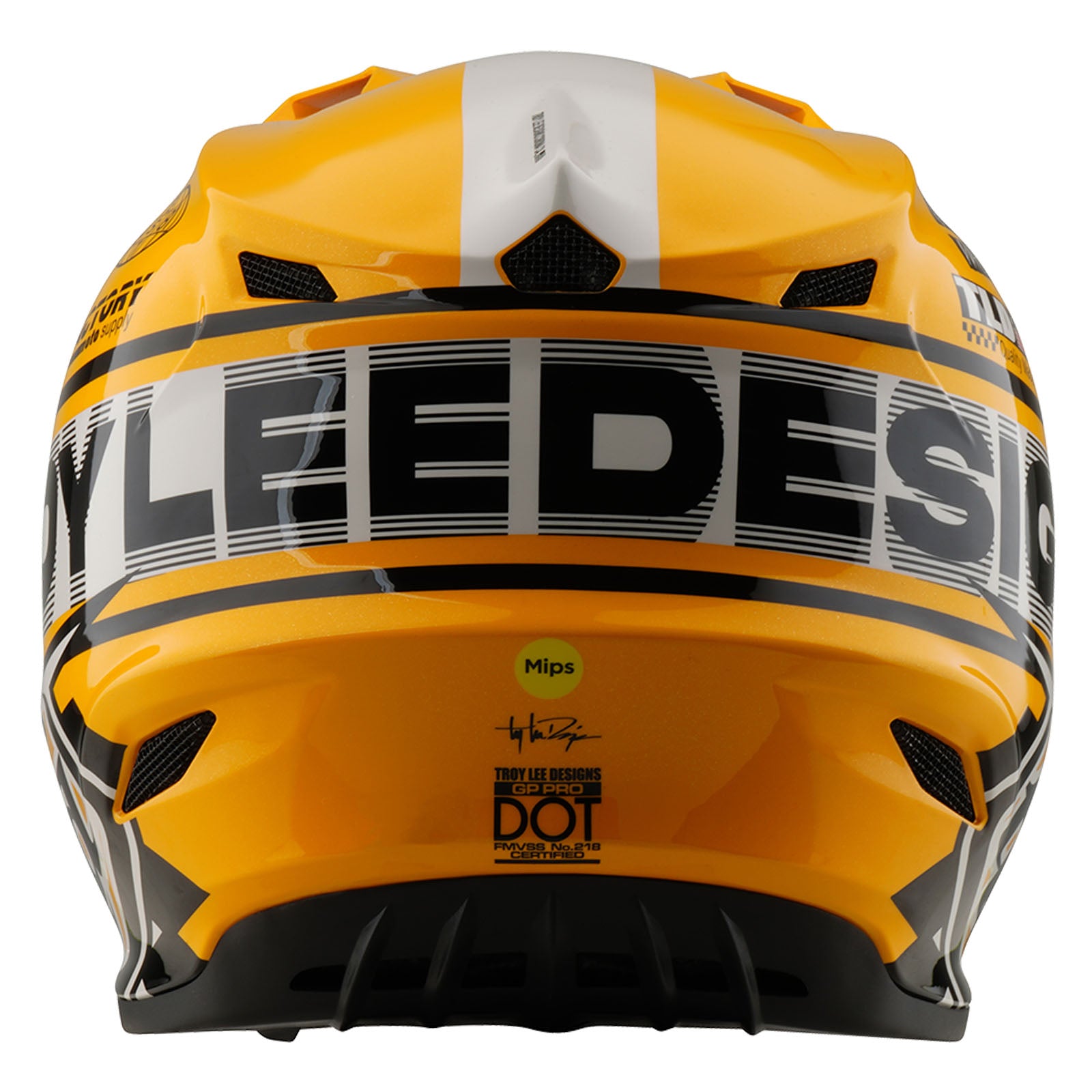 GP Pro Helmet Fifty-50 White / Gold – Troy Lee Designs