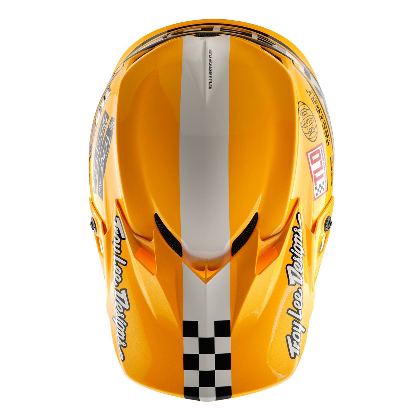 GP Pro Helmet Fifty-50 White / Gold – Troy Lee Designs