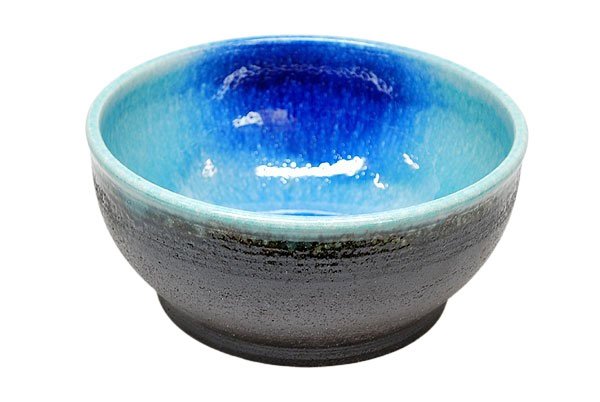 信楽焼めだか鉢 ブラウン/ブルー | 熱帯魚・水槽・飼育セットの通販