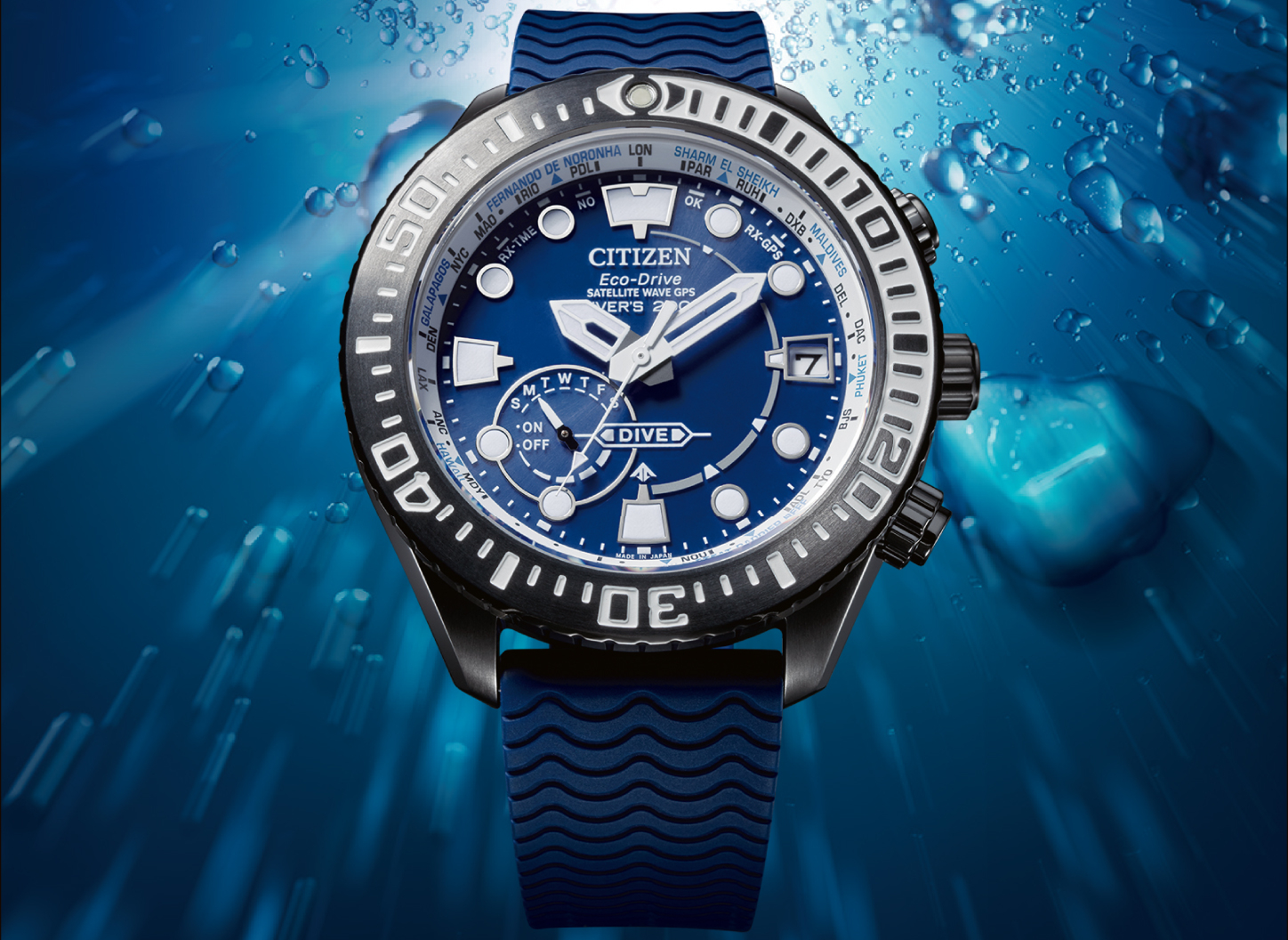 CC5006-06L（マリンブルー）「世界初GPS衛星電波腕時計ダイバー」エコ