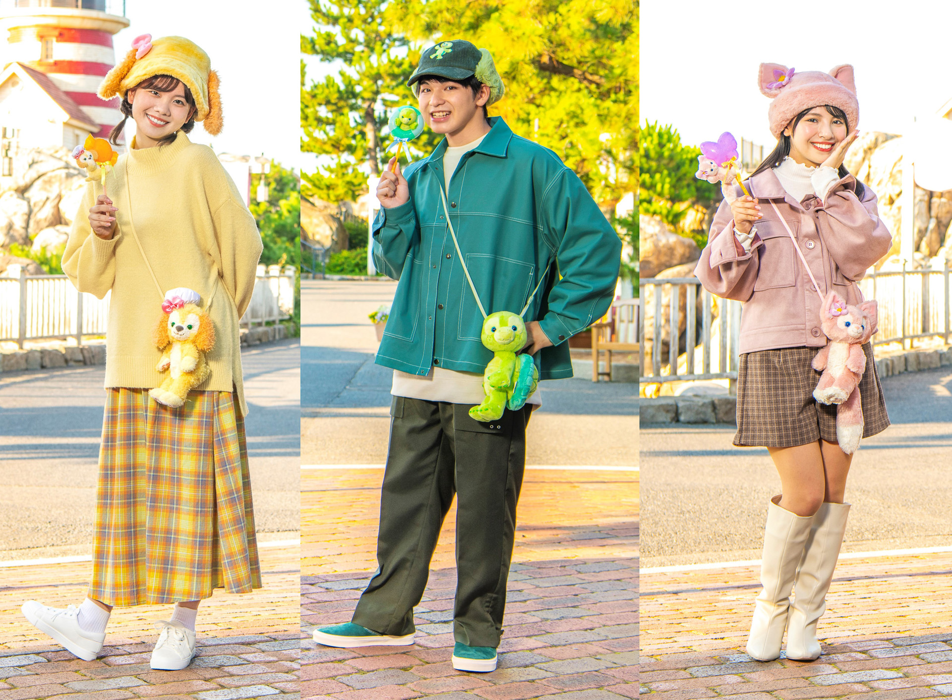 ダッフィー＆フレンズのバウンドコーデにぴったり。ふわもこタイプの