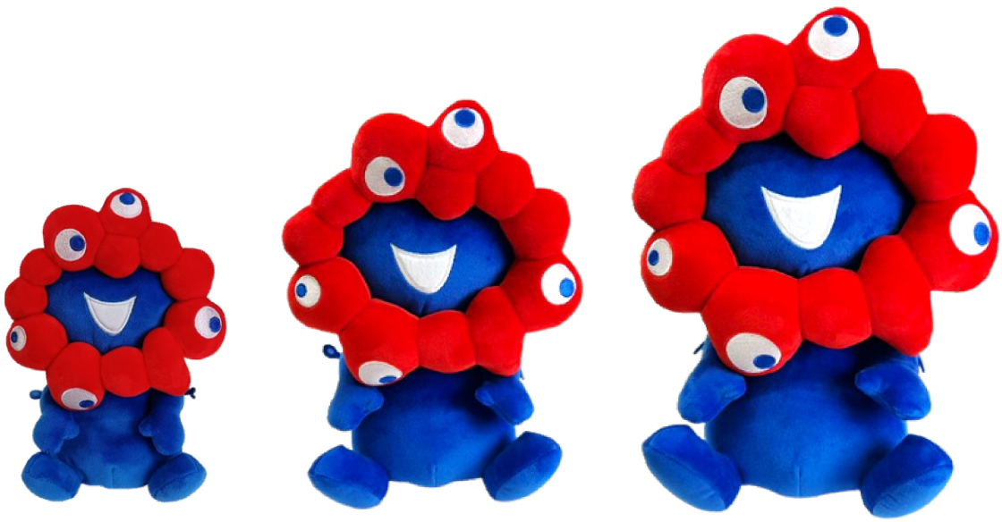 ミャクミャク お手玉風ぬいぐるみ、JR西日本グループの会場内公式