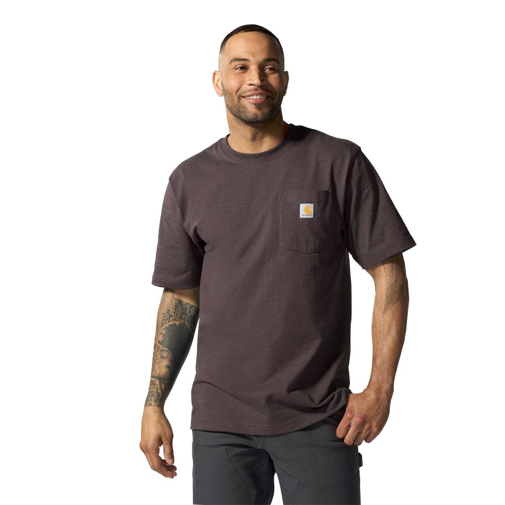 Carhartt' Men's Loose Fit Heavyweight Pocket T-Shirt - Dark Sepia