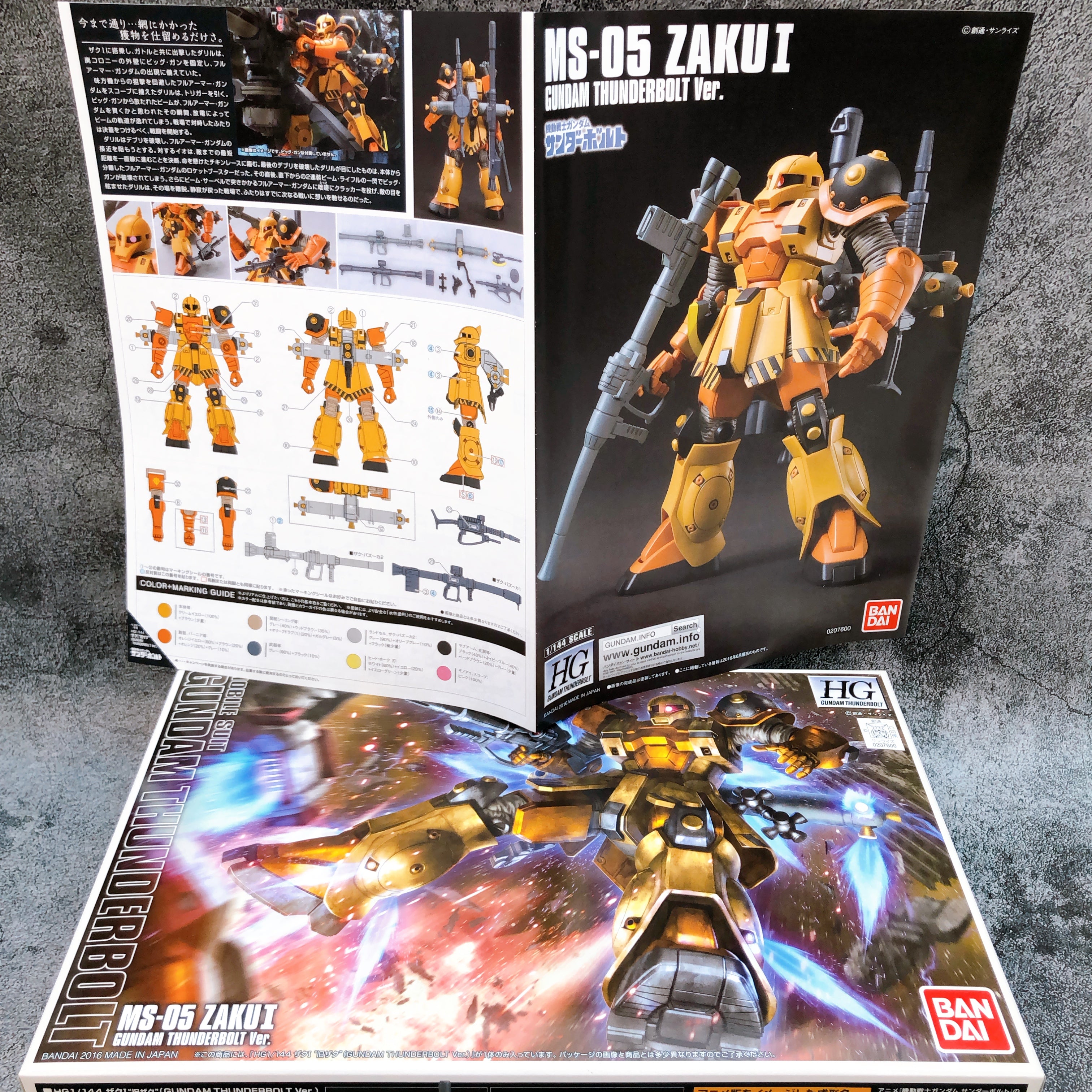 HG 1/144 Zaku I Gundam Thunderbolt Ver. MS-05 Model Kit Bandai from Ja