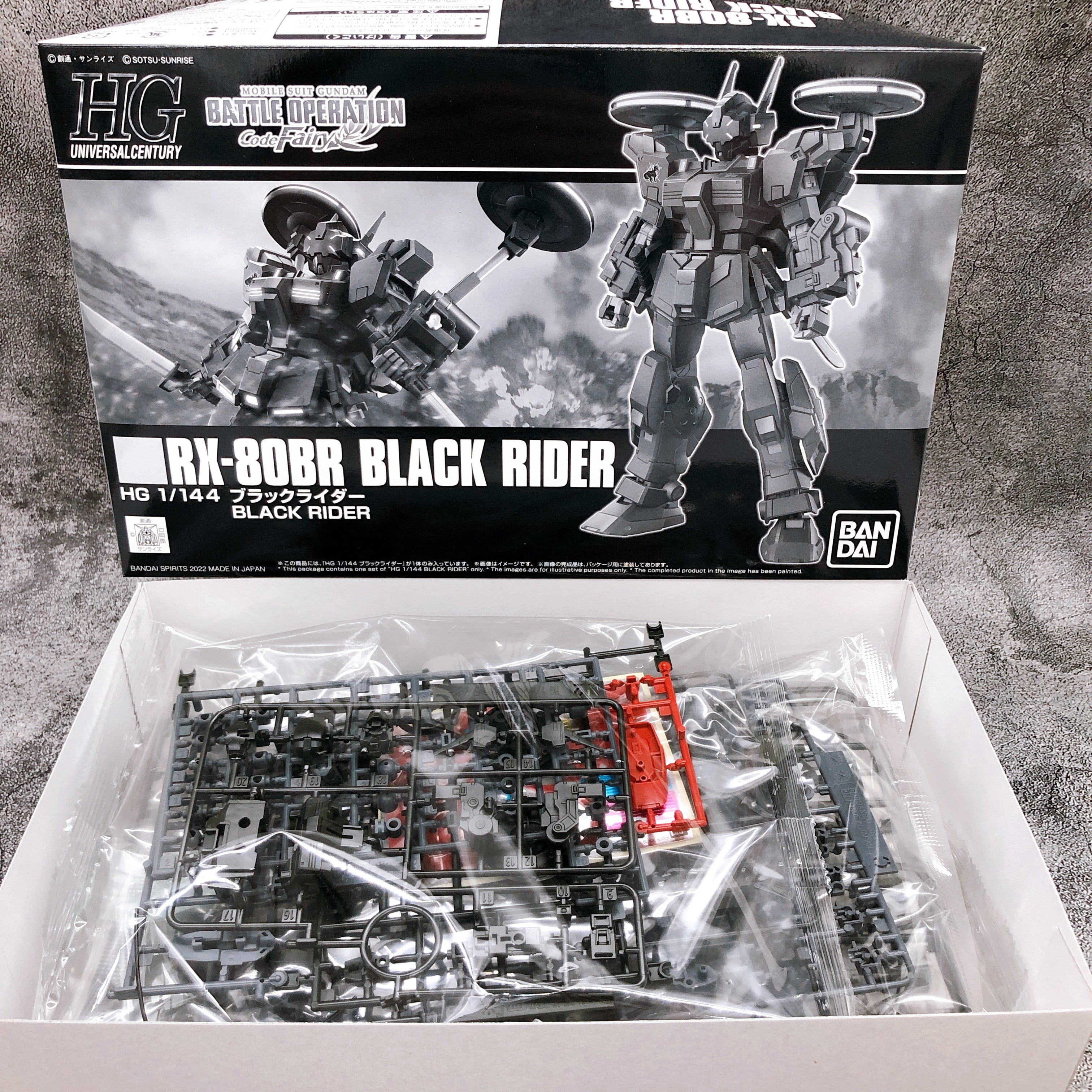 HG 1/144 RX-80BR Black Rider Gundam Gunpla Model Kit Premium Bandai NE