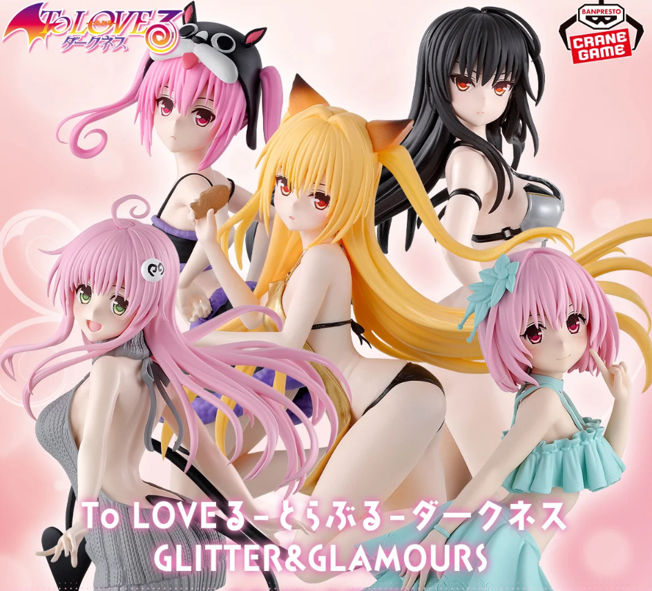 To Love Ru Darkness GLITTER & GLAMOURS Figure Set of 5 Lala Nana Momo