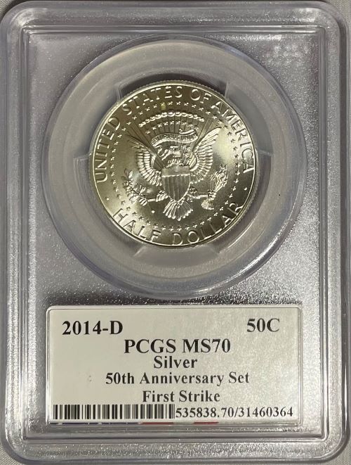 アメリカ 【1/2ドル】 2014-P年 ワシントン ハーフダラー 50セント銀貨