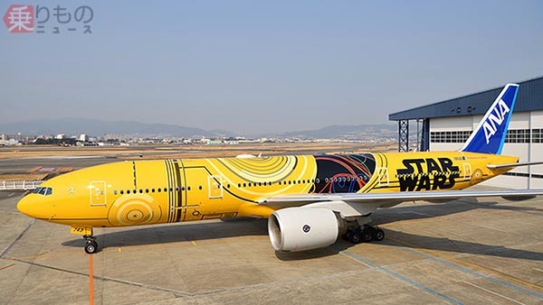 スターウォーズ・ジェット」唯一のダイヤ未掲載機、ANA「C-3POジェット