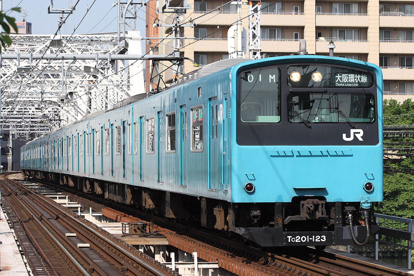 201系 スカイブルー色 大阪環状線 | 路面電車と鉄道の写真館