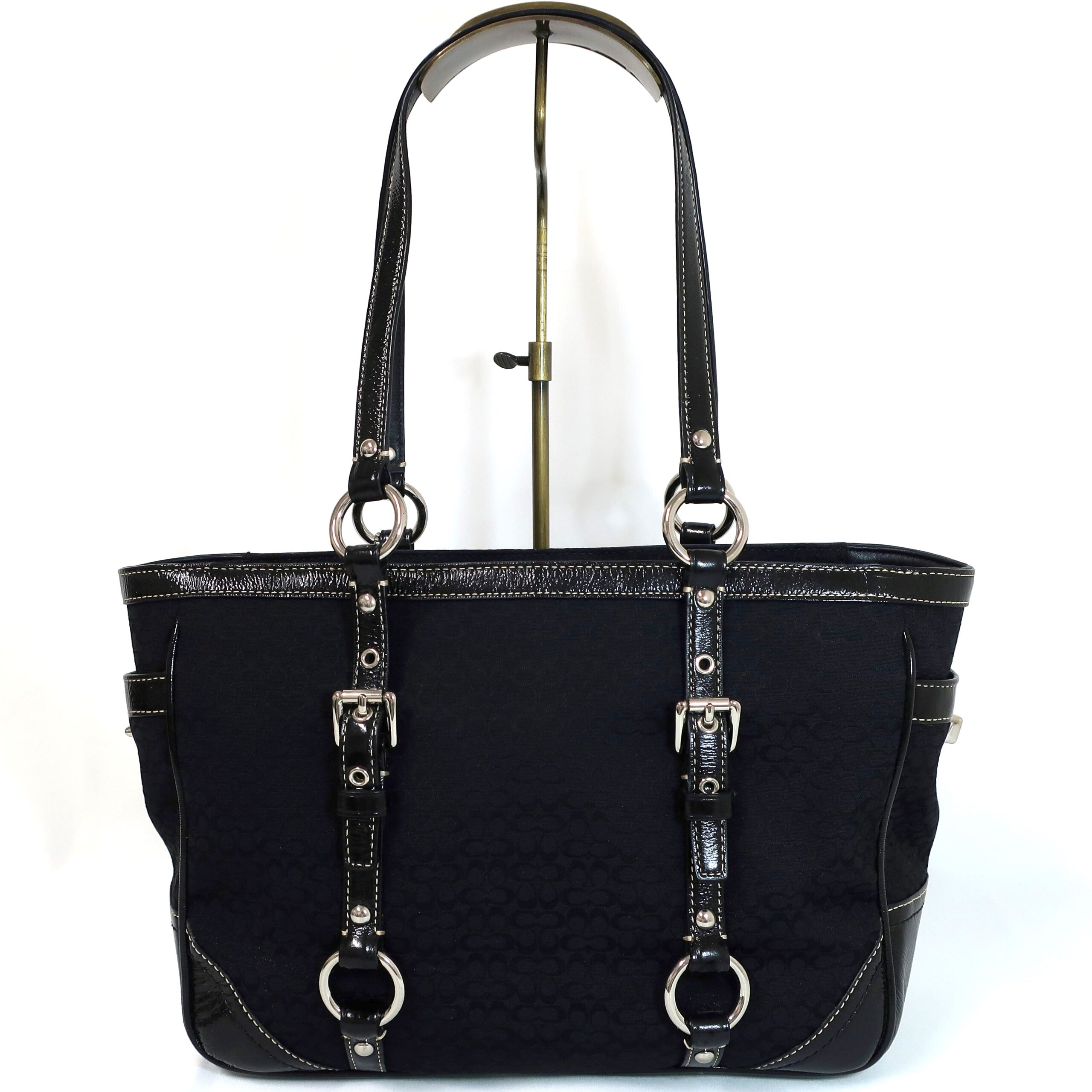 COACH コーチ ミニ シグネチャー キャンバス トートバッグ F12346