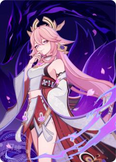 八重神子| 原神- 七圣召唤- 第3期补充包- 竞技卡牌｜千岛