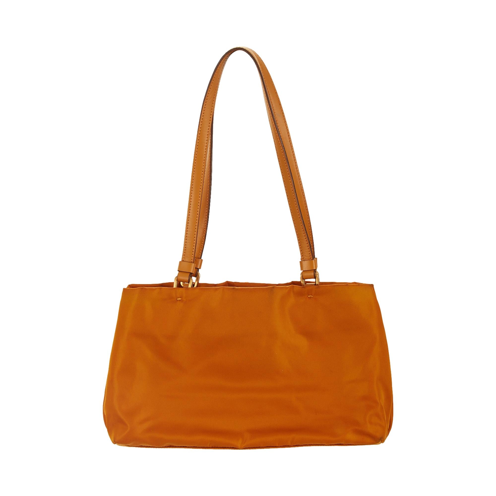 Prada Orange Nylon Mini Shoulder Bag – Treasures of NYC