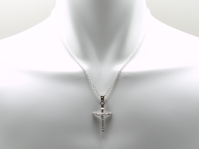 PST-035 クロス×ジーザスモチーフ・ステンレスペンダント - 2,417円