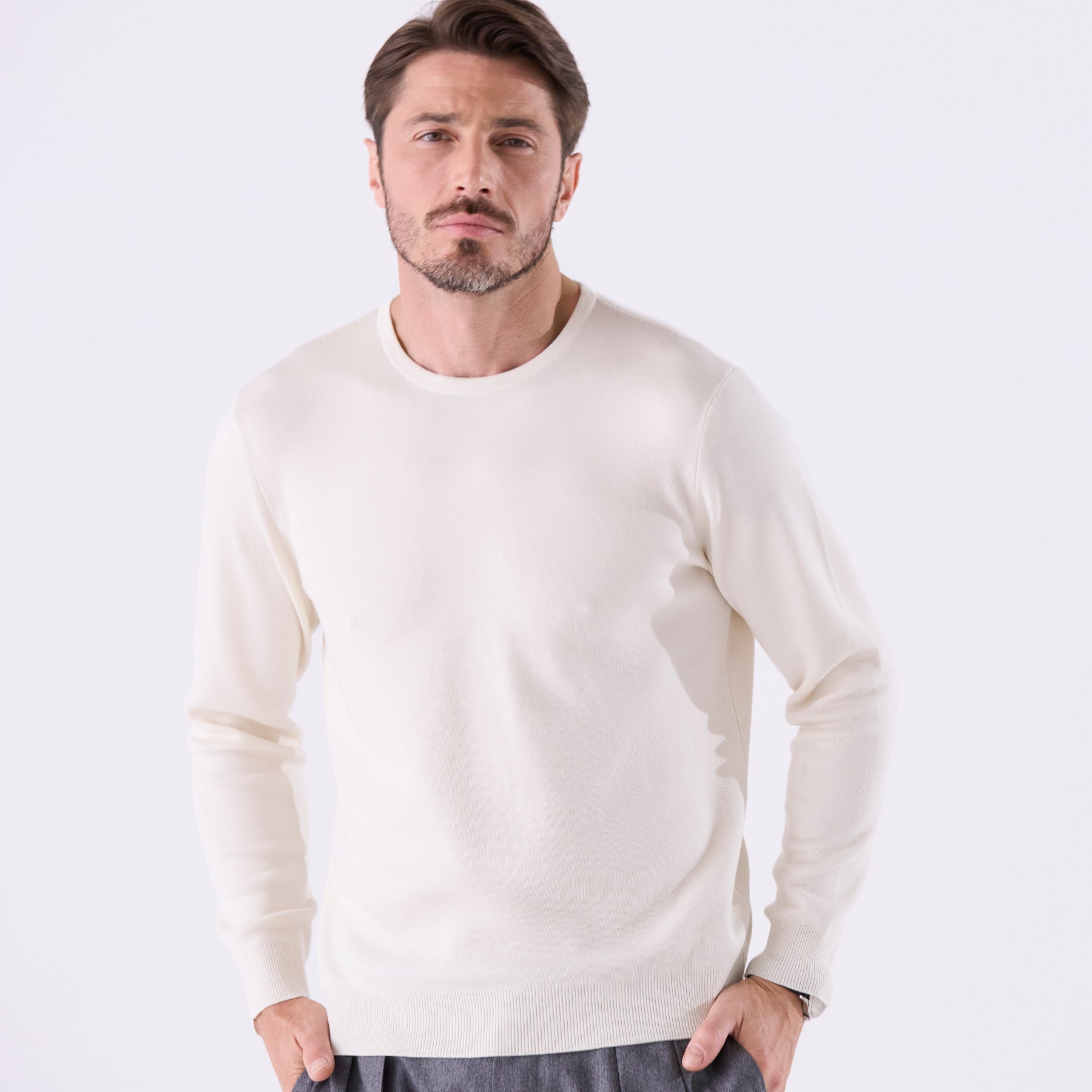 30/70トレンタセッタンタ | lusso：クルーネックプルオーバー（＃7417