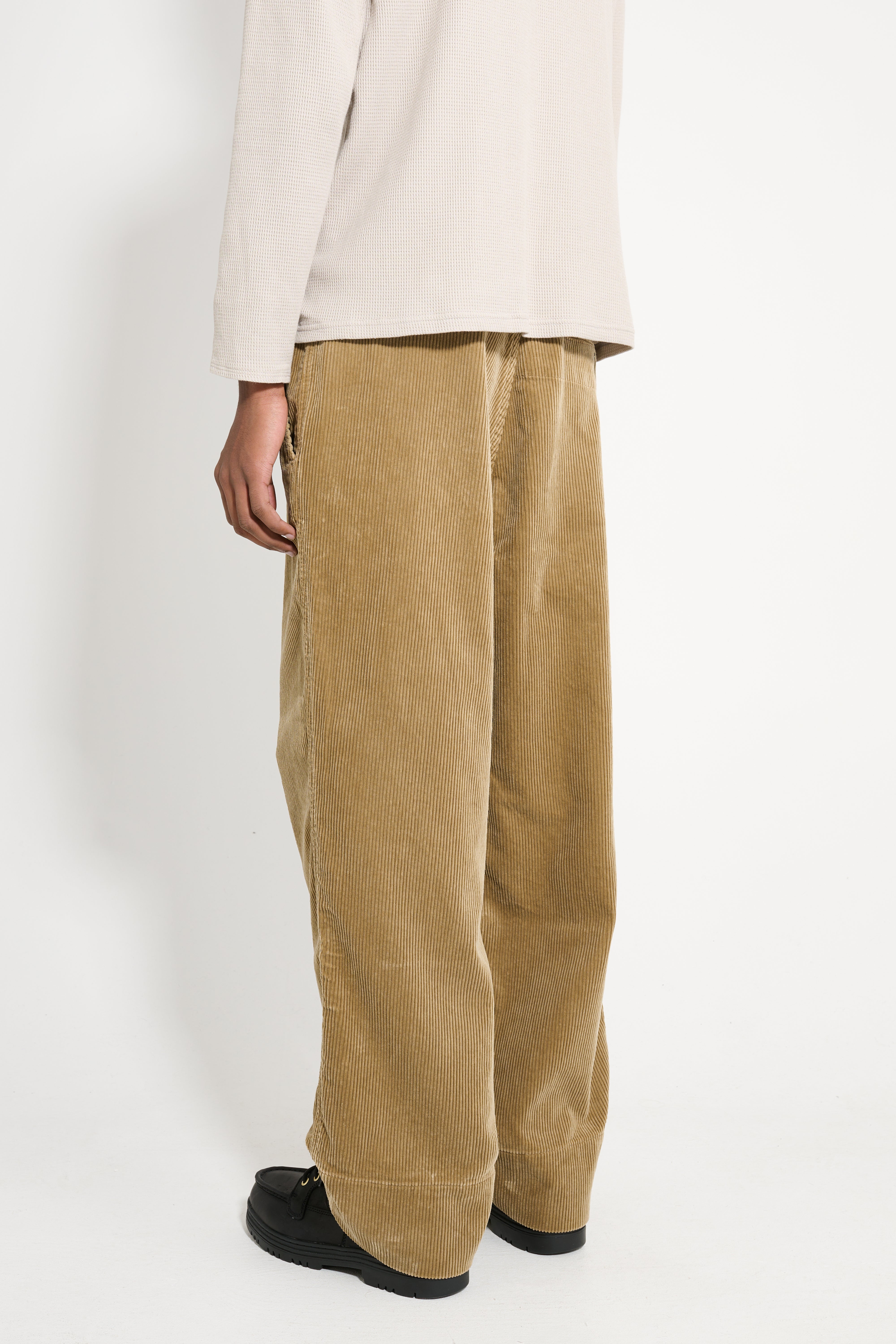 Margaret Howell MHL Wide Waistband Trouser Heavy Corduroy Off