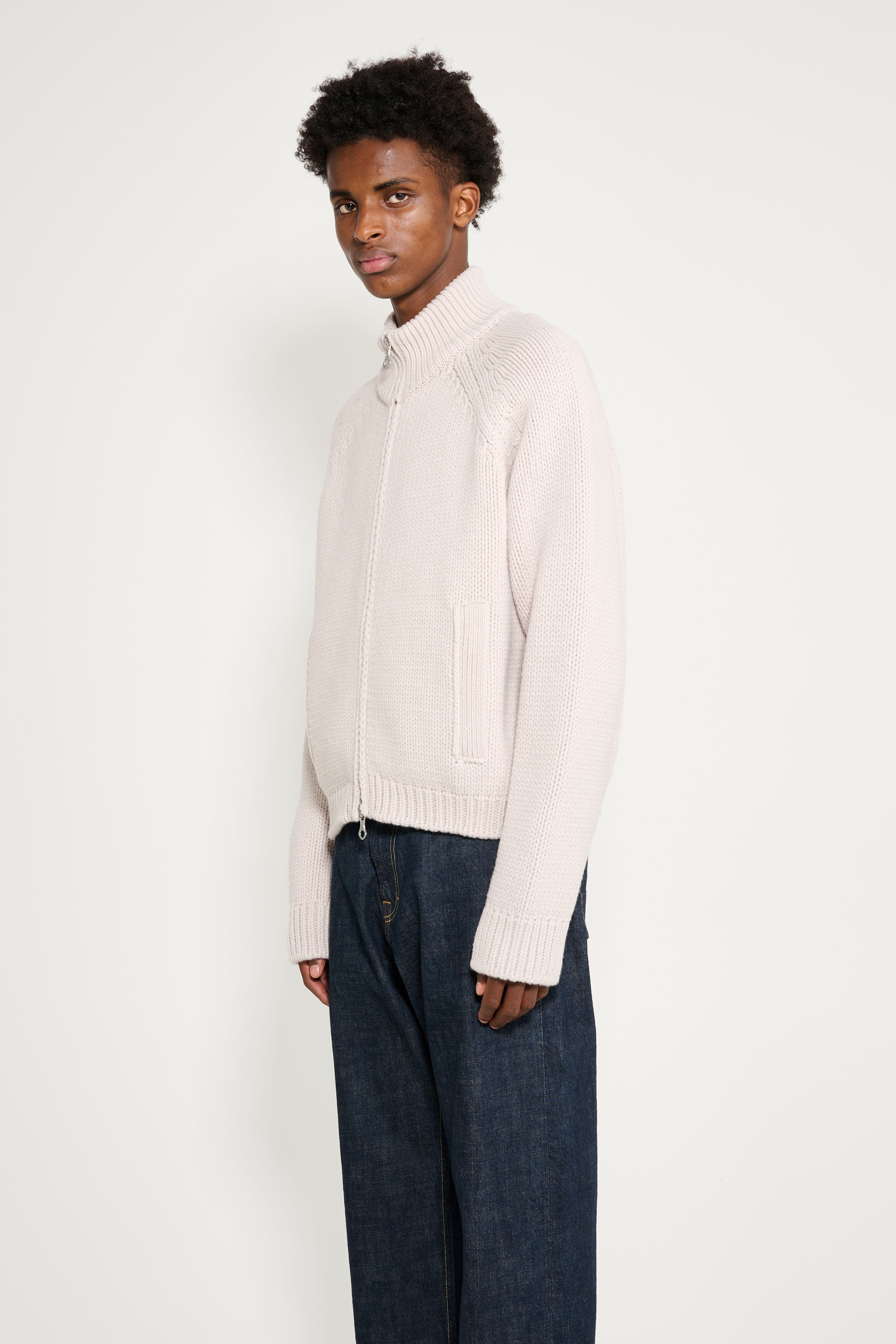 Our Legacy Ultra Zip Cardigan Bone Low Twist Merino – Très Bien