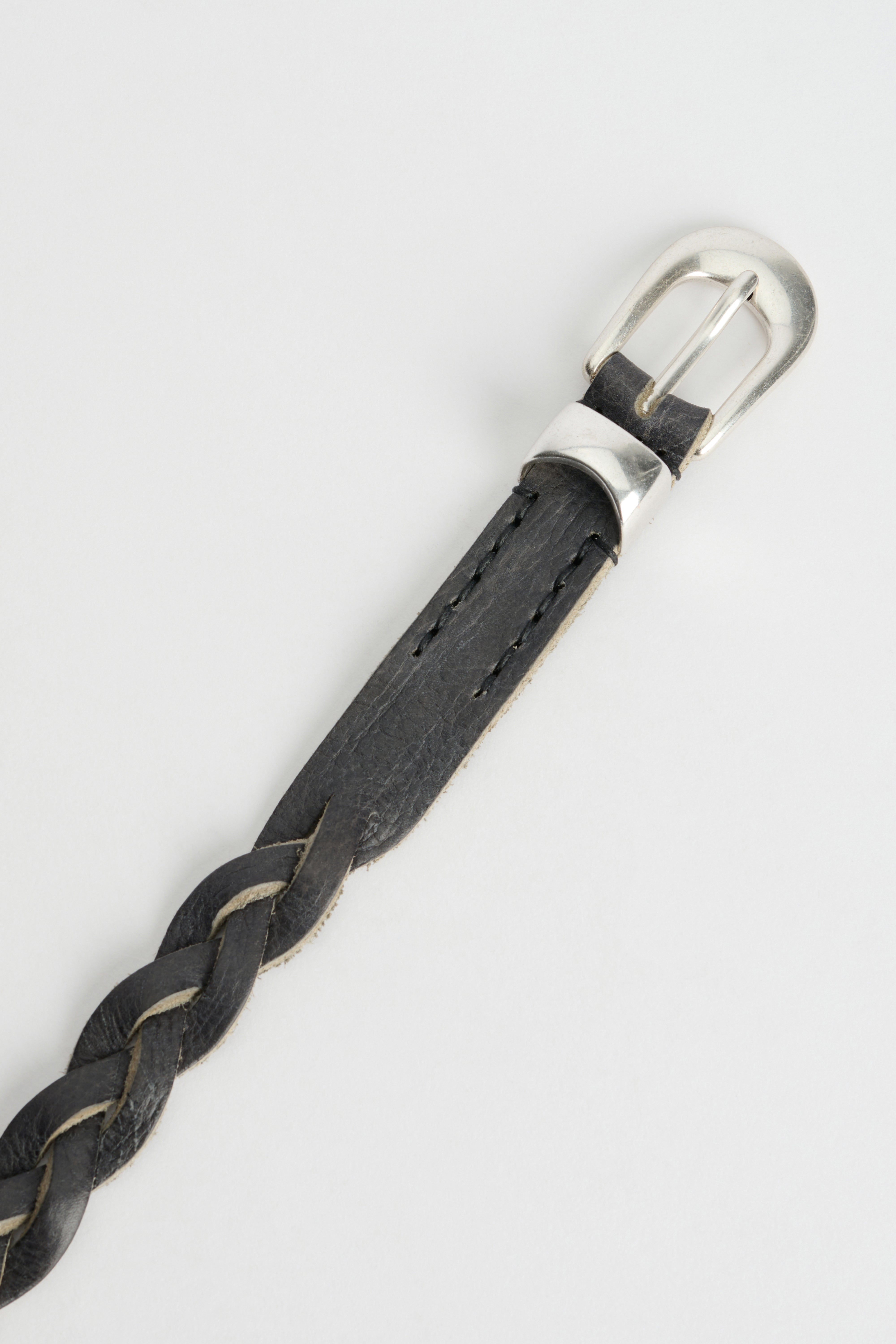 Our Legacy 2 cm Braided Belt Soft Coal Torn Bovine – Très Bien