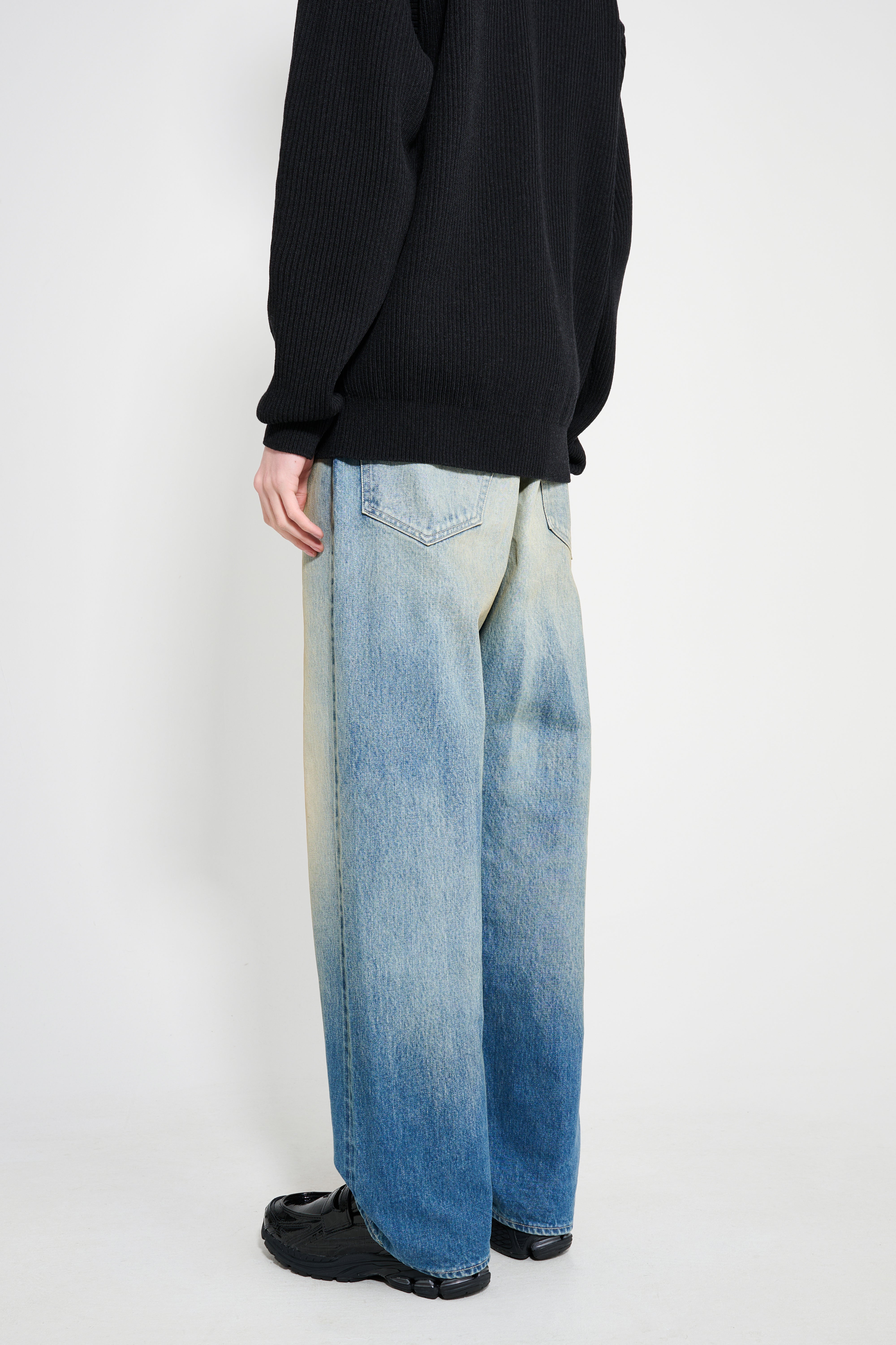Auralee Selvedge Faded Heavy Denim Wide Pants Faded Indigo – Très Bien
