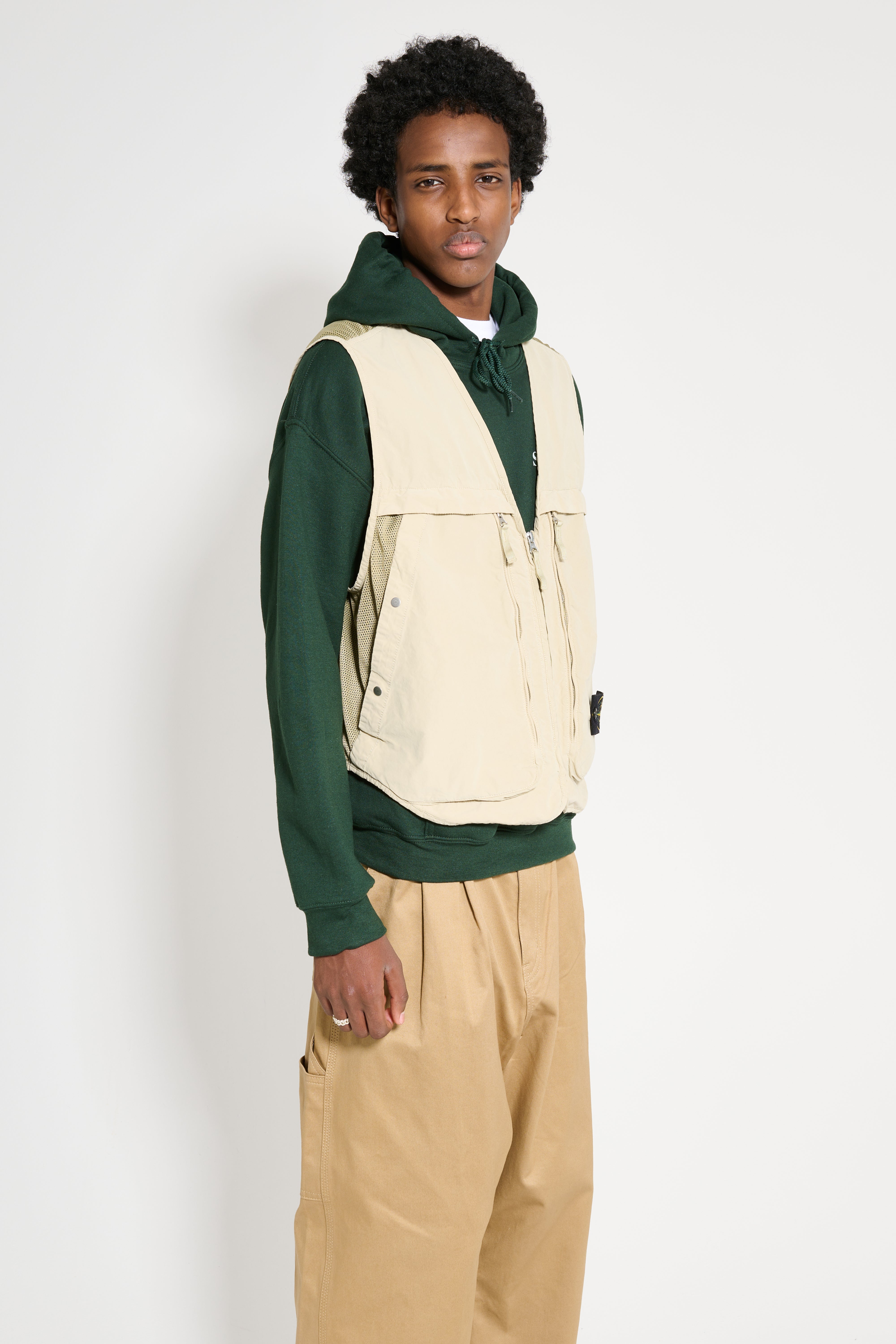 Stone Island Zip Vest Plaster – Très Bien