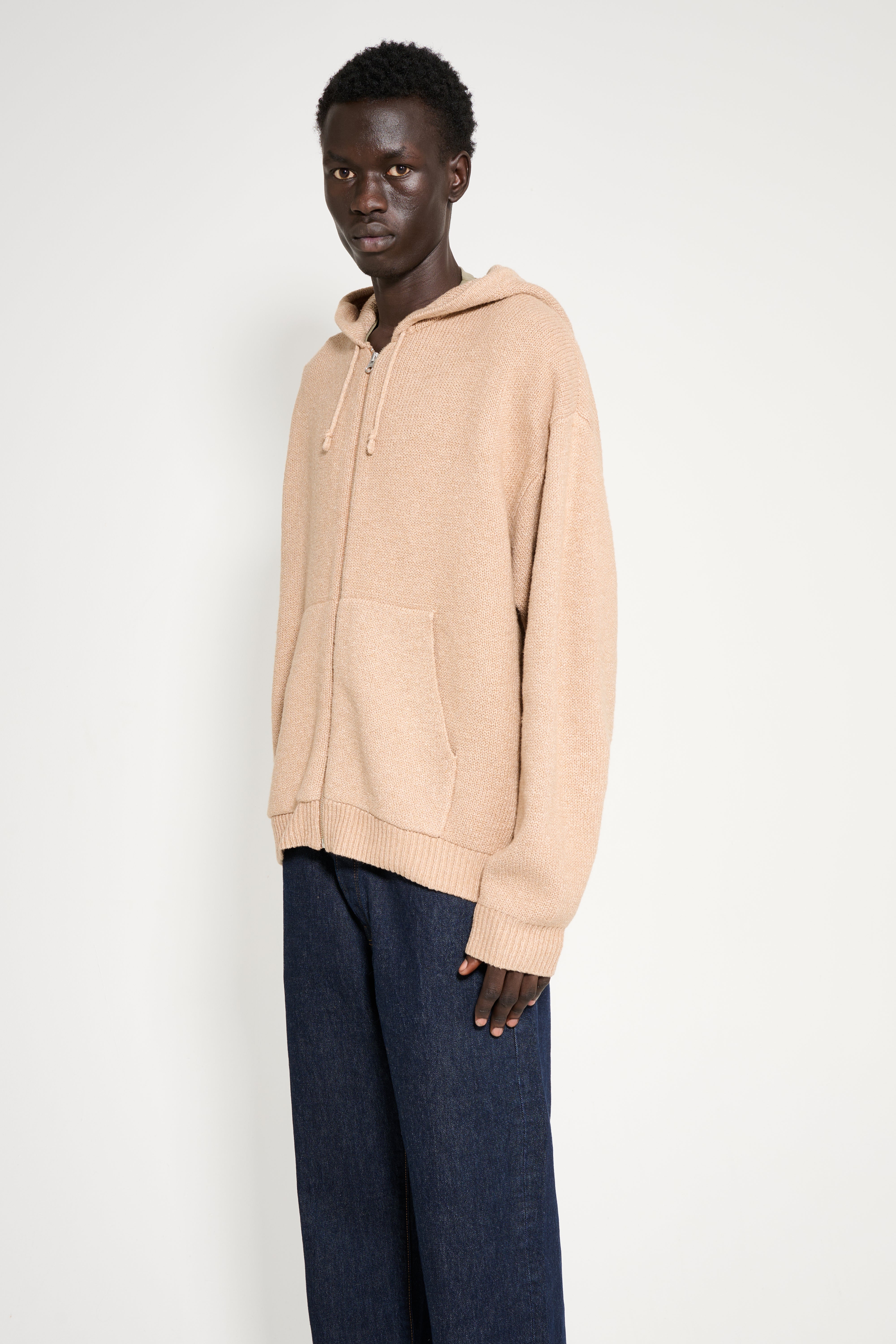 Stüssy Zip Up Hooded Sweater Camel – Très Bien
