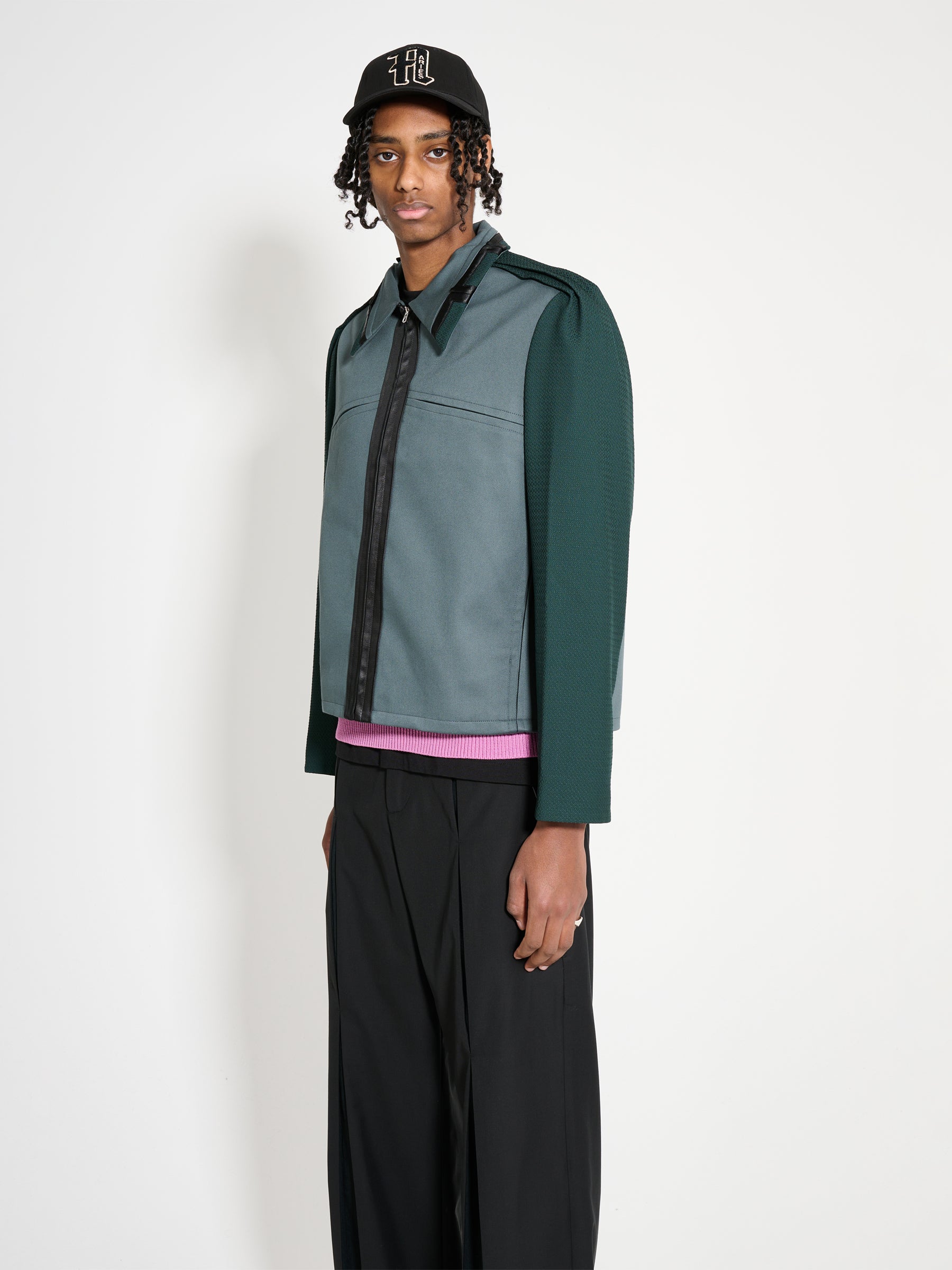 Kiko Kostadinov Ugo Blouson Stone Grey / Deep Green – Très Bien