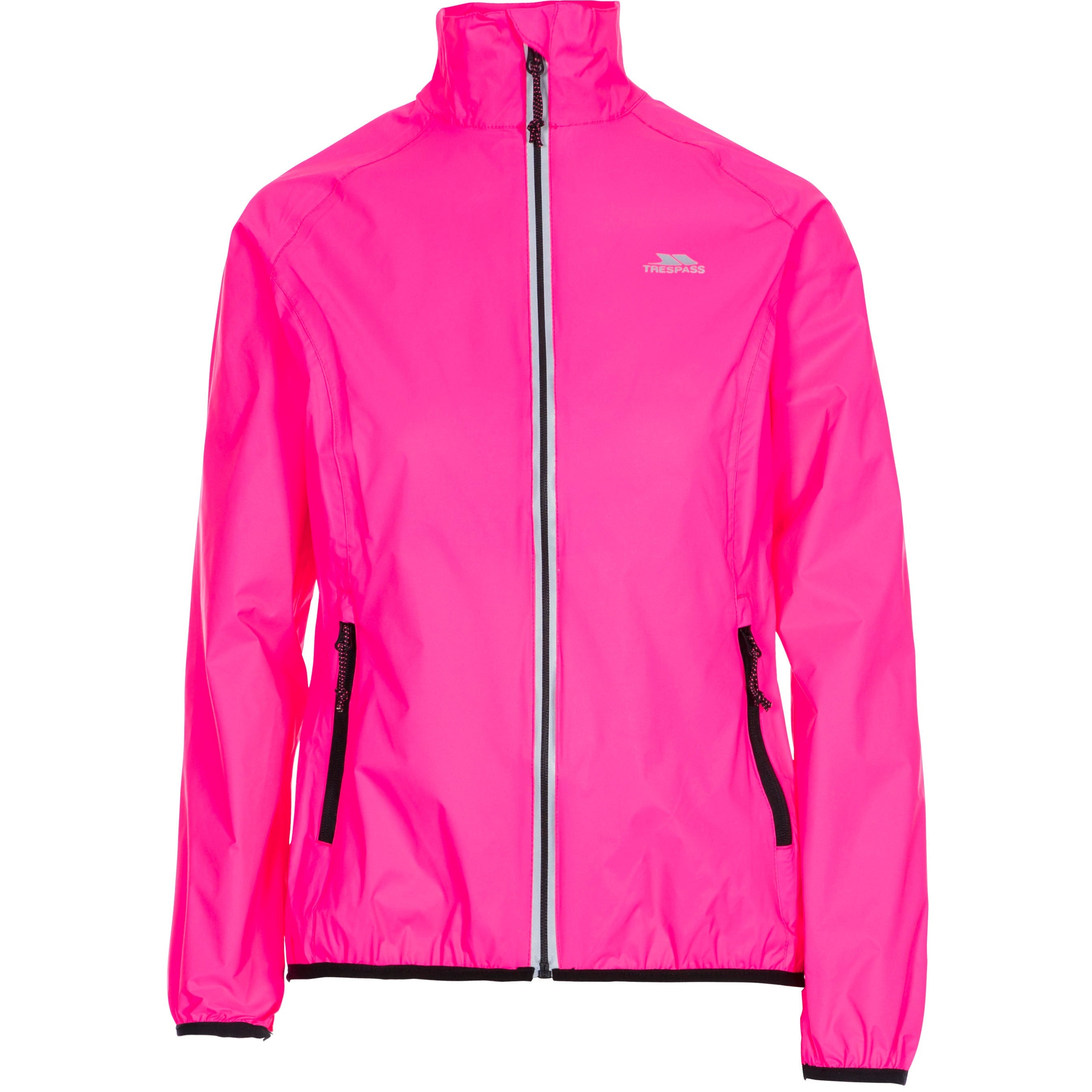 Beaming Womens Unpadded Waterproof Jacket in High Vis Pink