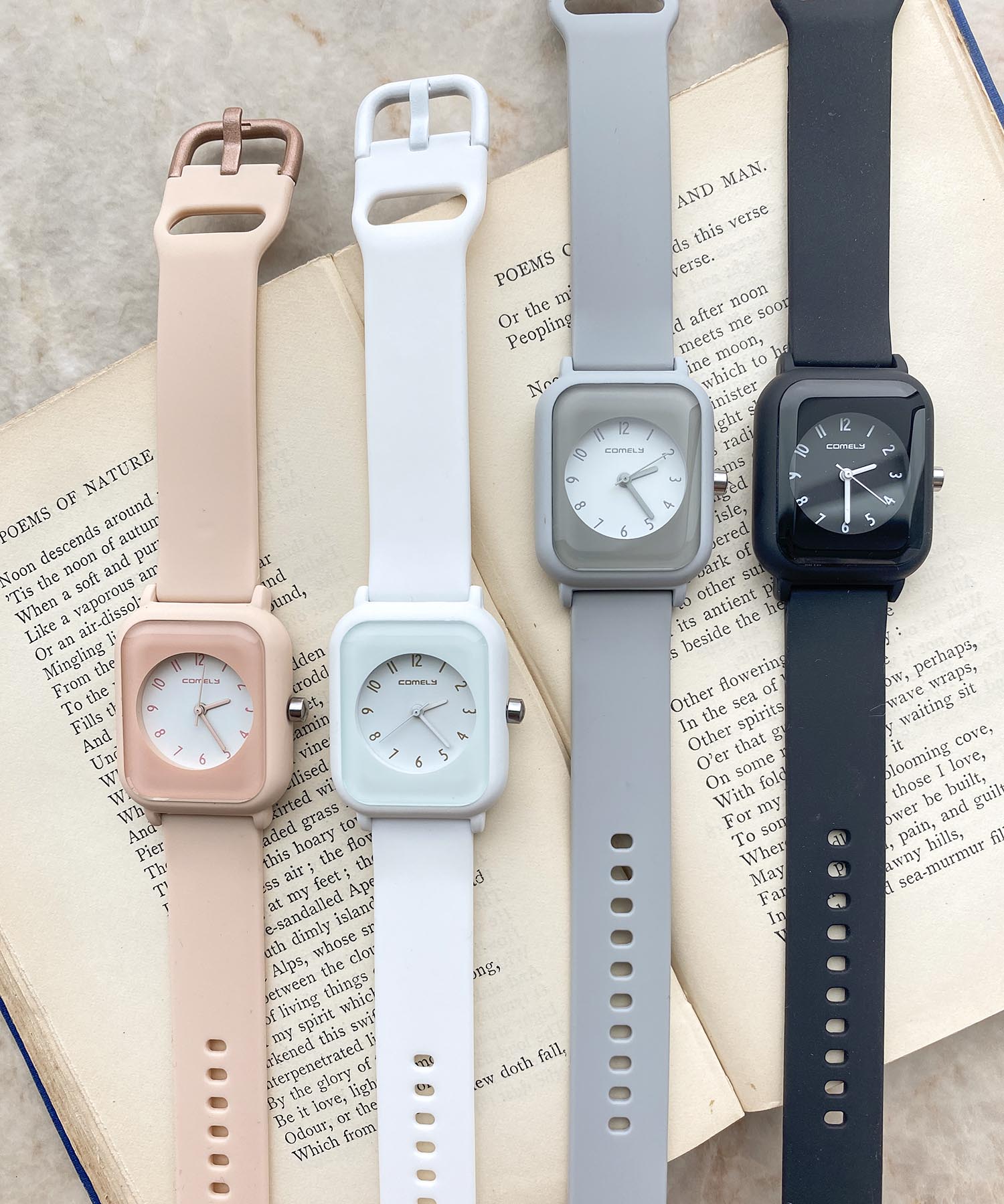 スクエアラバーウォッチ｜スリーフォータイム｜ショップニュース