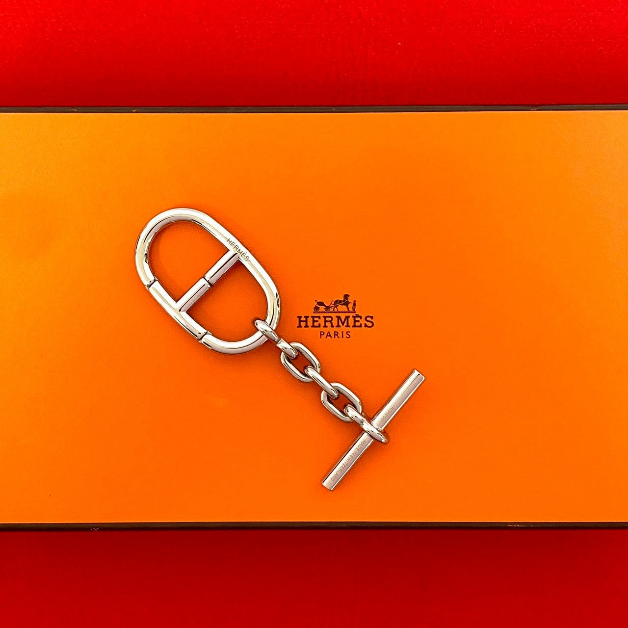 HERMES エルメス シェーヌダンクル キーリング – Trip