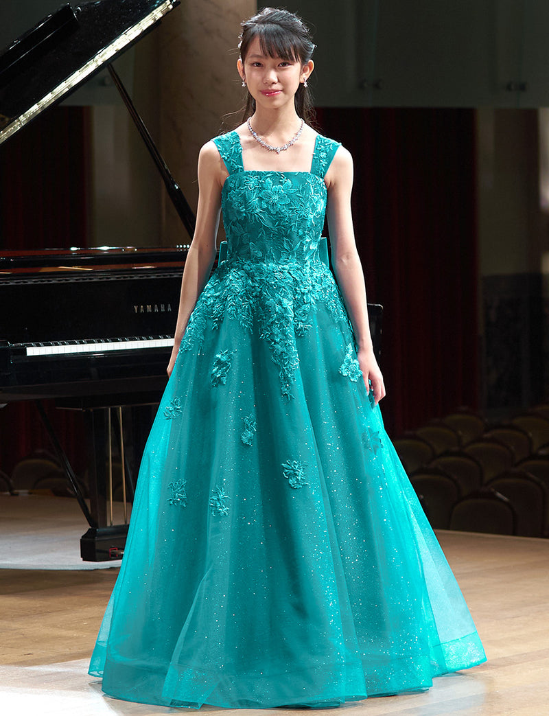 ピーコックグリーン 演奏会ドレス・コンクールドレス・発表会にお薦め