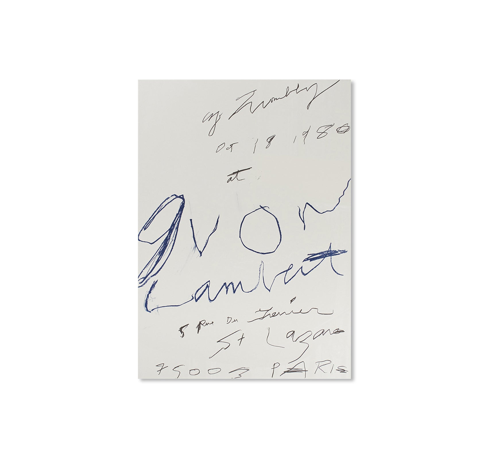 PRINT (1980) by Cy Twombly – twelvebooks