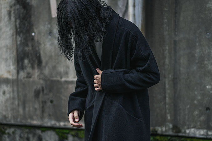 MITTAN -半纏ロングコート, カシミヤタートルセーター, 手甲- | twelve