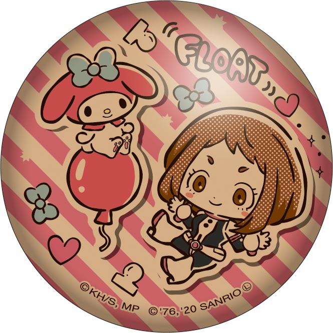 僕のヒーローアカデミア×サンリオキャラクターズ ぷにぷに缶バッジ