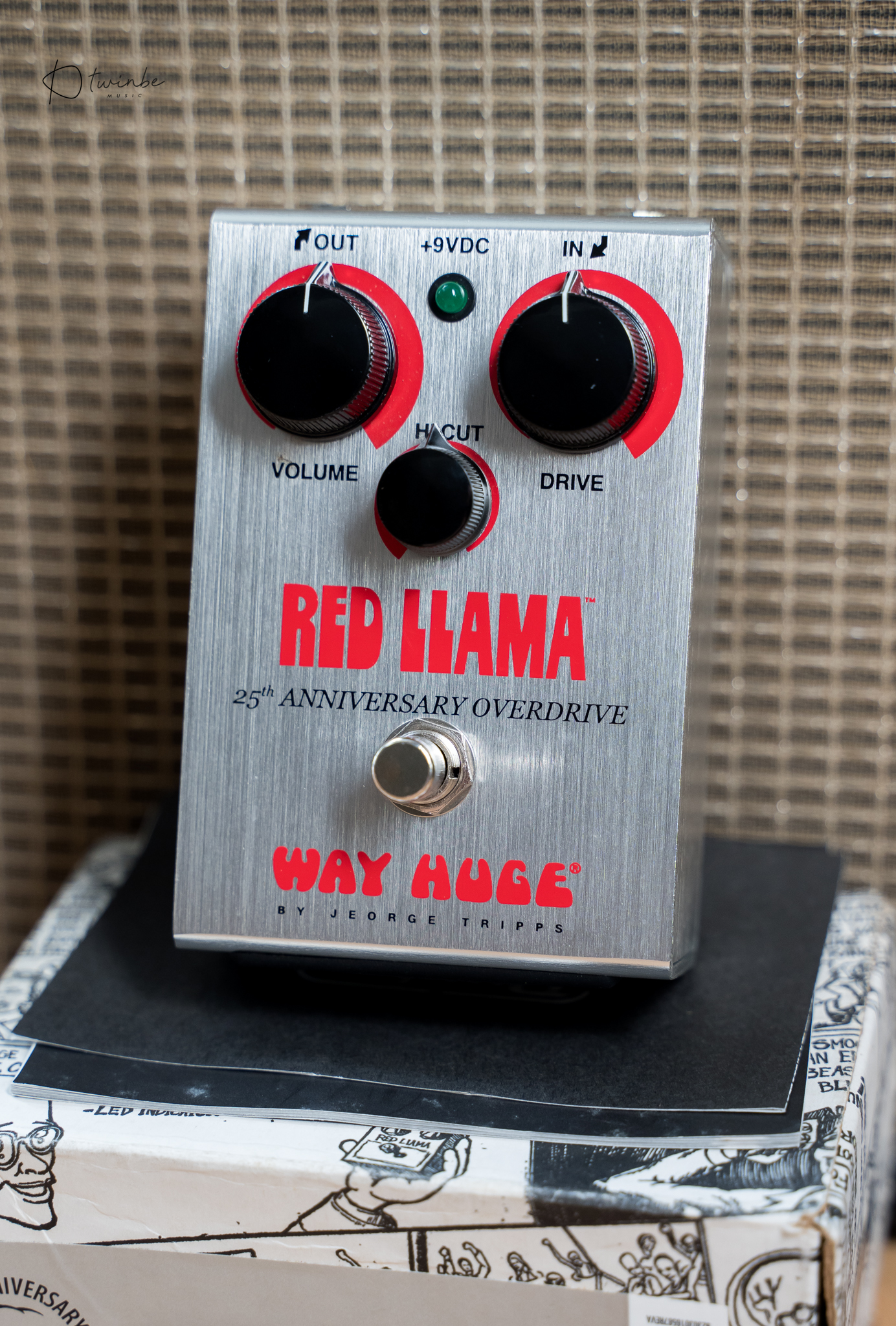 Way Huge Red Llama 25th Anniversary Overdrive Pedal - Twinbemusic