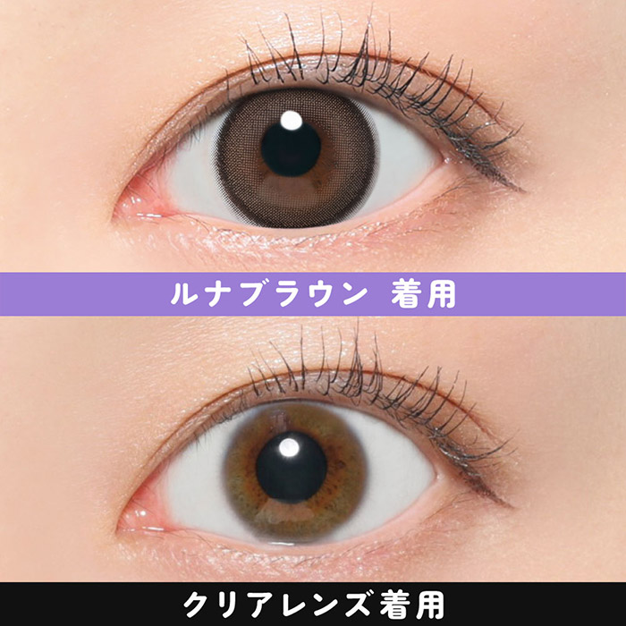 フルフルワンデー ルナブラウン 10枚入 フルーツジッパー / カラコン