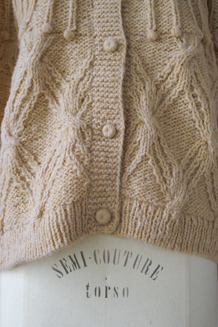 Porter des boutons ポルテデブトン 手編み2wayニット(24AW) | T.T. GARRET