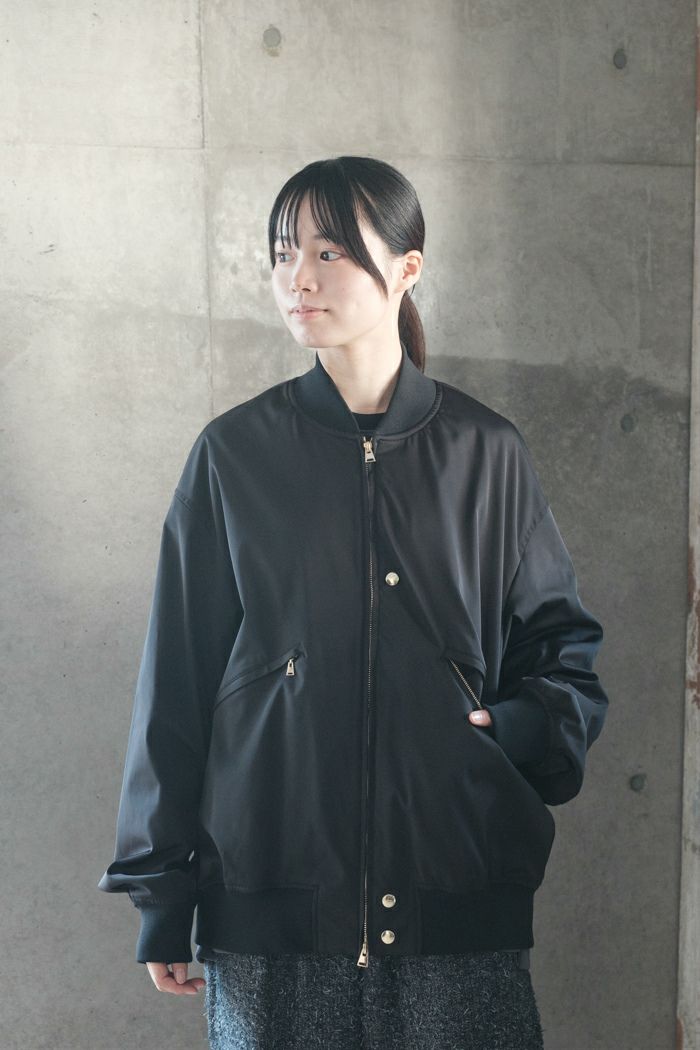 CULLNI クルニ Double Satin Bio Color Zip Shirt(24AW) | T.T. GARRET