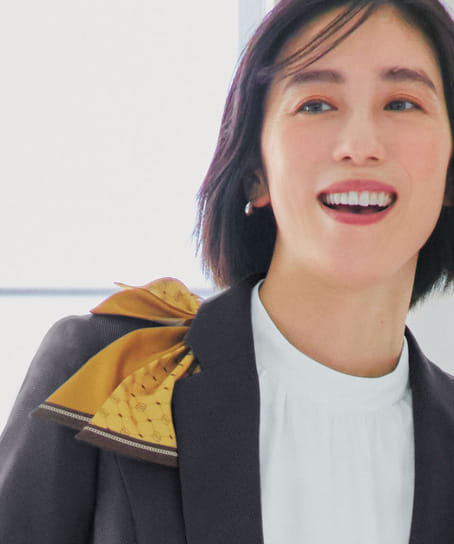 全4色】ミニスカーフ（リバーシブル） EAZ967 | 事務服・会社制服の