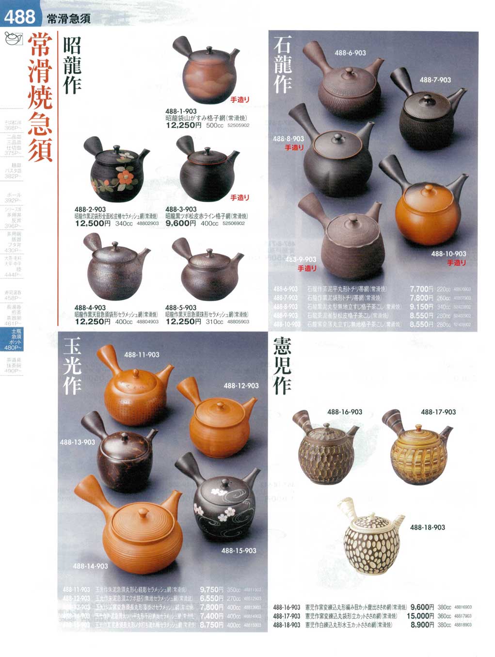 食器 常滑焼急須うつわ13－488ページ