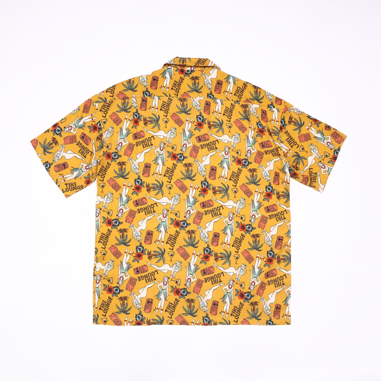 TIKI LOUNGE OKINAWA/ ALOHA SHIRT (mustard) – 鶴亀本舗