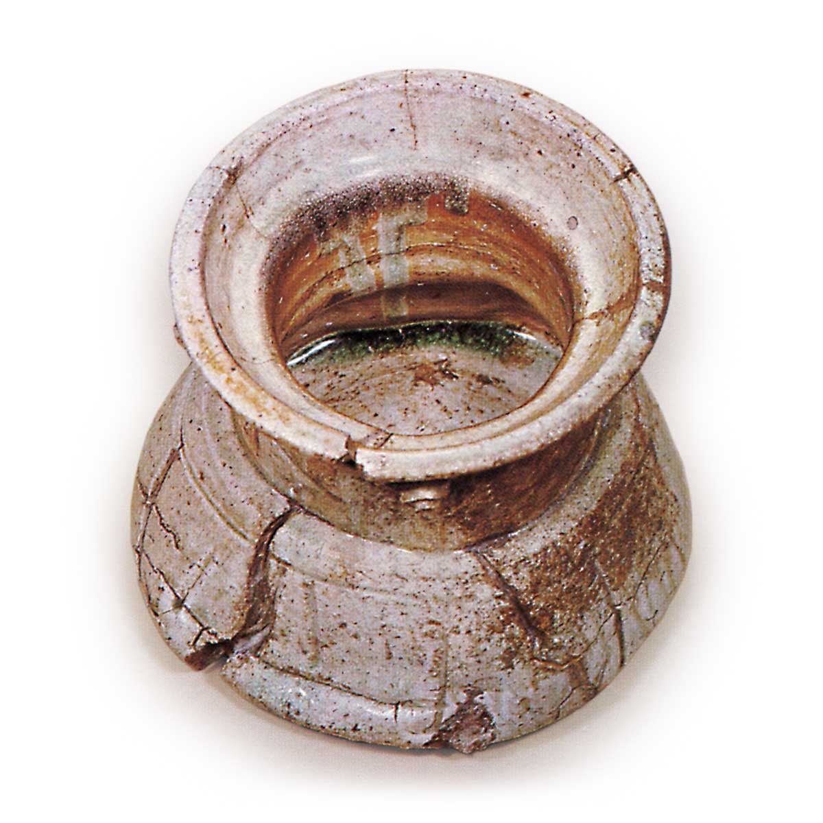 伊賀破れ袋擂座水指 いがやぶれぶくろるいざみずさし | 鶴田 純久の章 お話