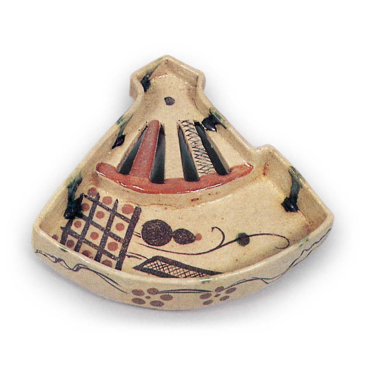 織部 扇面 向付 | 鶴田 純久の章 お話