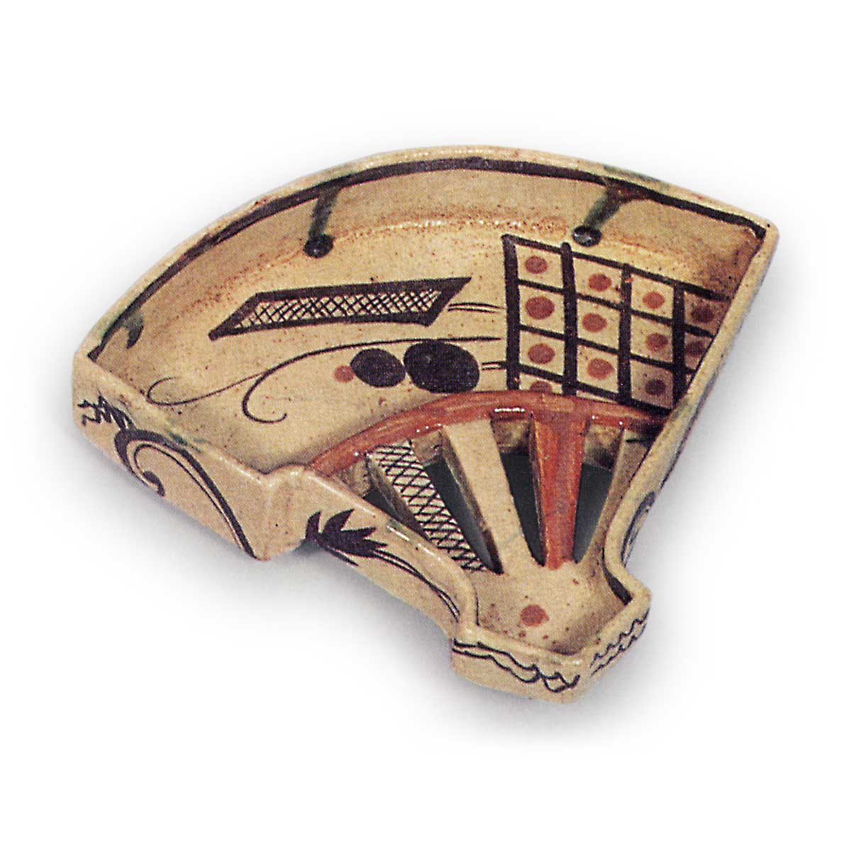 織部 扇面 向付 | 鶴田 純久の章 お話