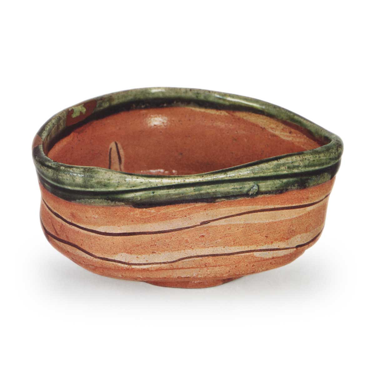 赤織部 沓茶碗 | 鶴田 純久の章 お話