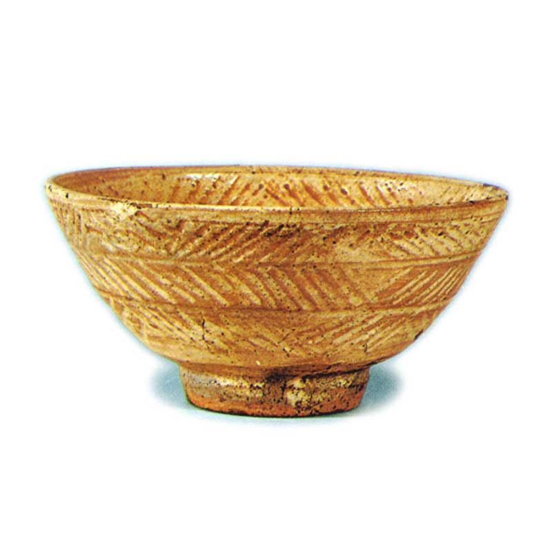 彫三島茶碗 ほりみしまちゃわん | 鶴田 純久の章 お話