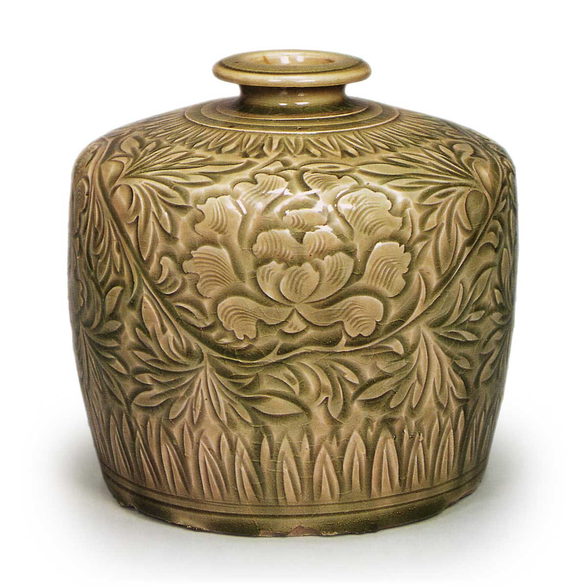 中国 雍正年製款 茶葉末釉 窯変瓶 唐木台・時代箱付 G R4191B 中国