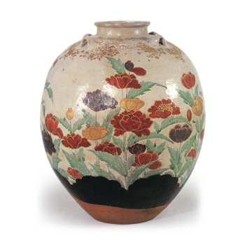 色絵芥子図茶壺 | 鶴田 純久の章 お話