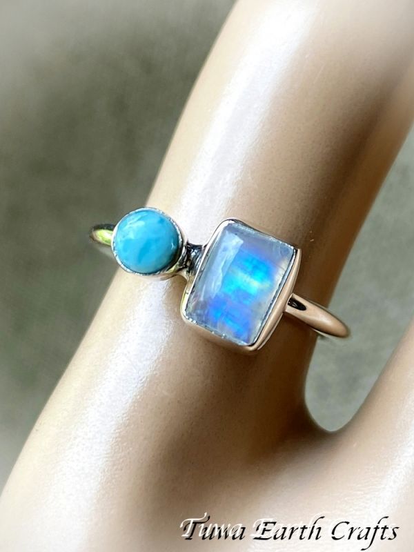 agete アガット ラリマー リング 13号 未使用 K10 専用です！アガット