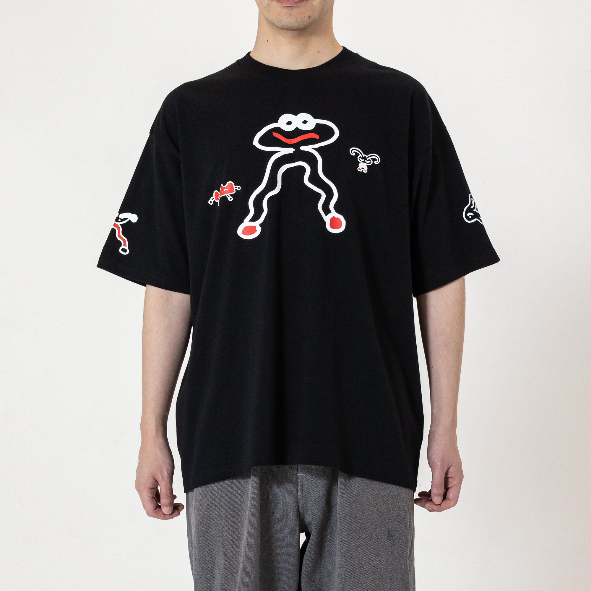 最後の手段 S/S T-shirt Black / TXA-TENGA by Artist-