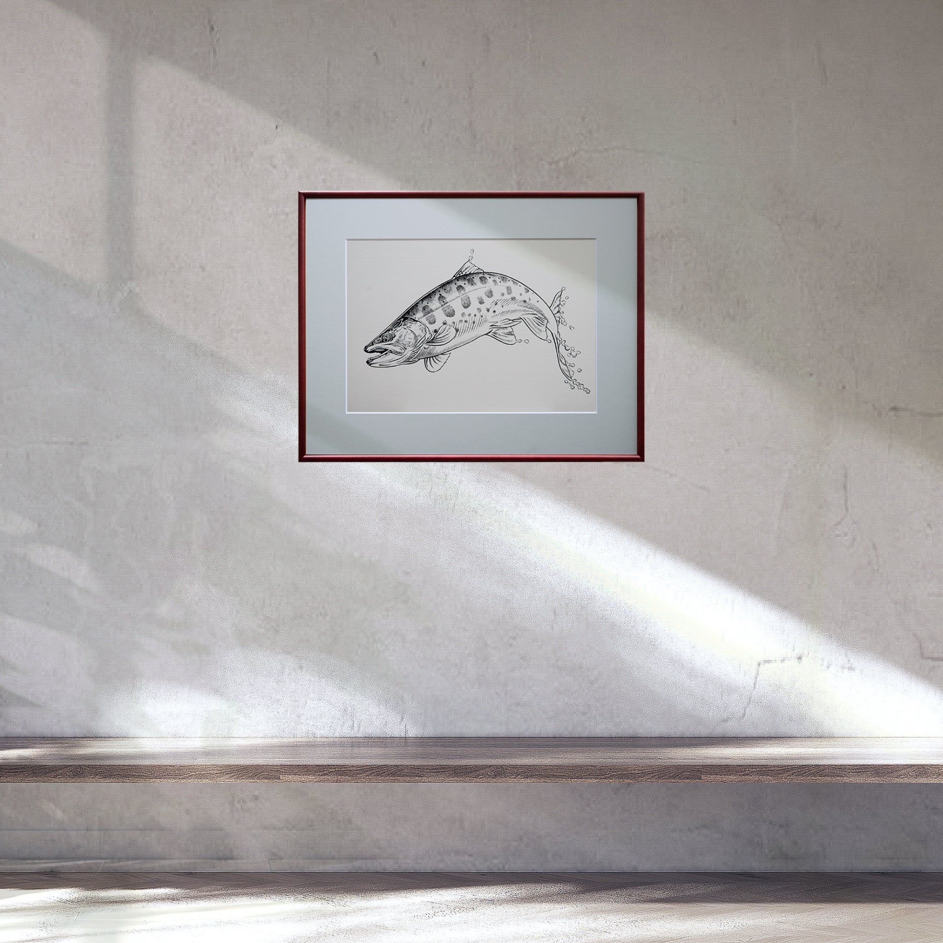 ヤマメ」原画 – Susumu Uchida