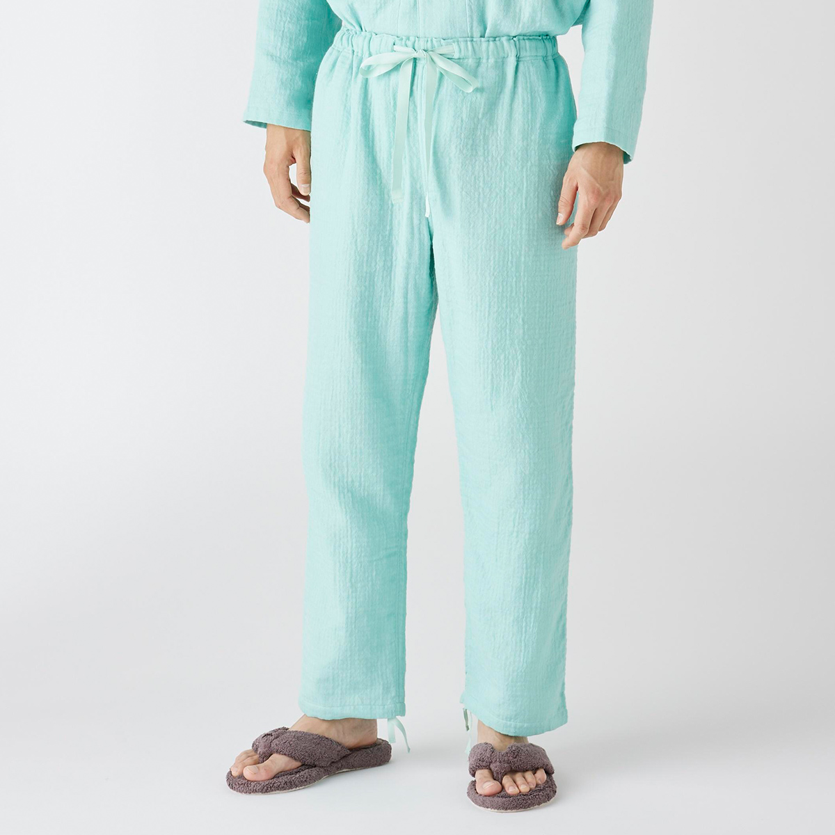 マシュマロガーゼメンズパジャマパンツ 上下別売（RBZ12778）-UCHINO